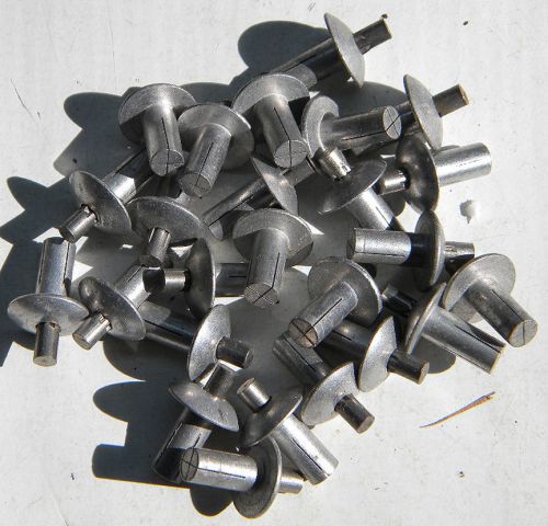 35 ALUMINUM POUNDITS NAIL FASTENERS CONCRETE ANCHORS FLOOR RIVET EXPANDING PIN