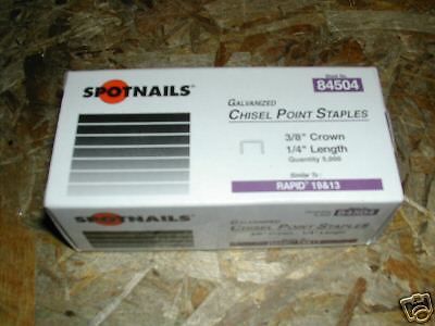 Staples Rapid 13, 19, 28, 30, R-19, A-19 Type 1/4&#034;