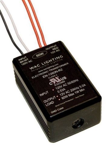 Electronic Transformer 12VAC 60W  WAC  EN-1260N-R2 Direct replacement for Toroid