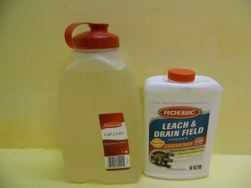 2 Quarts Roebic Leach &amp; Drain Field Opener Concentrate K-570 64 Fl Oz Repackaged