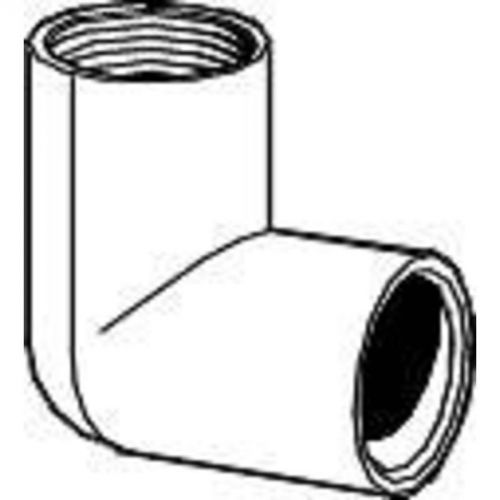 PVC Sch 40 Elbow 90 Slip X Fip 1&#034; X 1/2&#034; 407-130 Mueller B and K 407-130