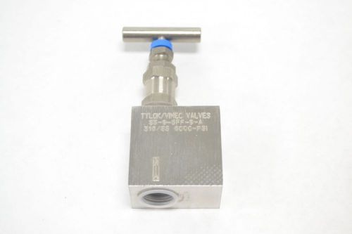 NEW TYLOK SS-8-6FF-8-A STAINLESS THREADED 1/2 IN NPT NEEDLE VALVE B279225