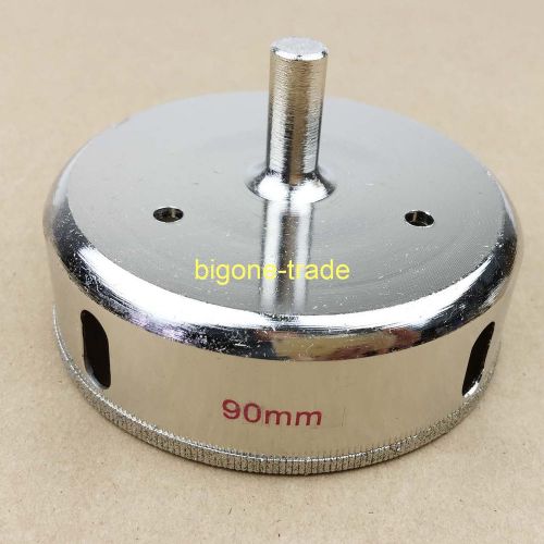 90mm Diamond Coated tool Drill Bit Hole Saw Glass Tile Ceramic Marble