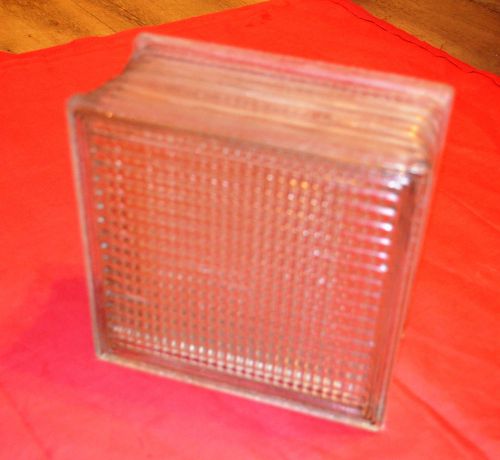 Reclaimed Vintage 8&#034;  Glass Block,  From P.R. Mallory. Indianapolis. In