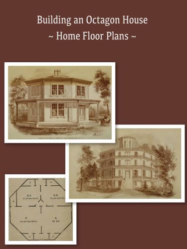 Vintage Octagon Home Floor Plans Architecture House Design Manual Book on CD
