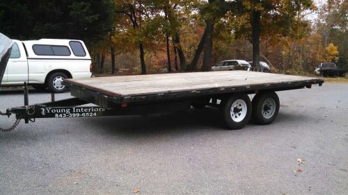 16&#039; Heavy Duty Deck Over the Axle Trailer - Double Axle - Overdeck