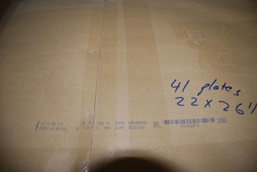 Negative Offset Metal Plates 22 x 26-1/2 (.008) 41 Plates