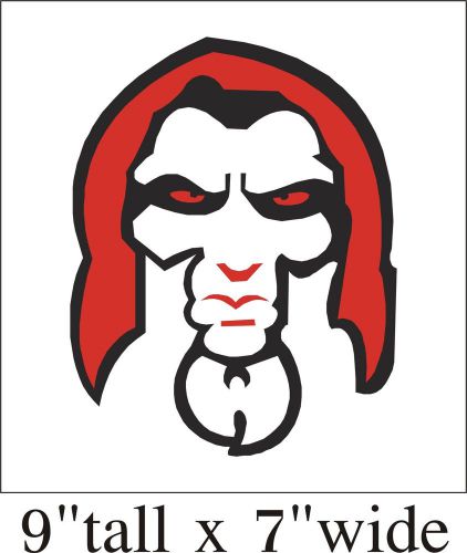 Wrestler Face Silhouette Funny Car Truck Bumper Vinyl Sticker Decal Art -1528