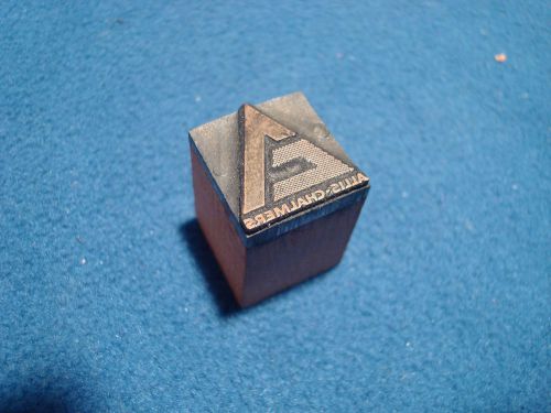 Allis Chalmers Letterpress Printers Block Logo Emblem