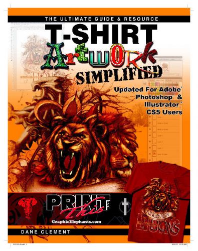 T-shirt artwork simplified adobe illustrator photoshop cs3-5 guide screen print for sale