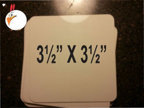 10 pieces 3.5&#034; x 3.5&#034;   -Aluminum Sublimation Blanks, white,