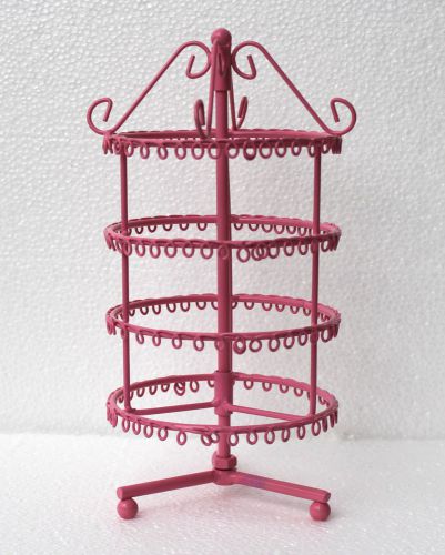 New 188  holes pink color rotating earrings display stand rack holder for sale