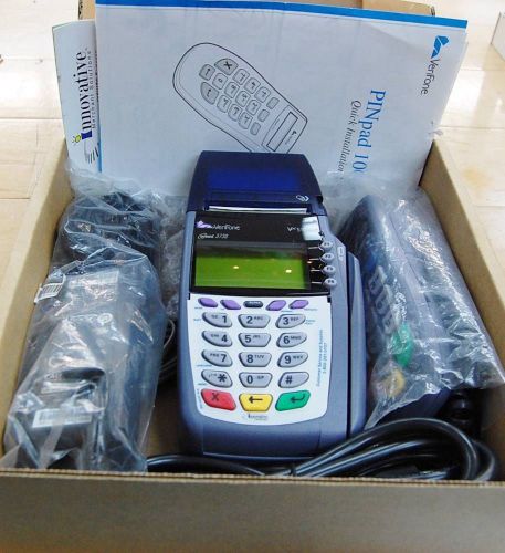 VERIFONE VX510 3730 OMNI CREDIT CARD TERMINAL/PRINTER + PINPAD 1000SE