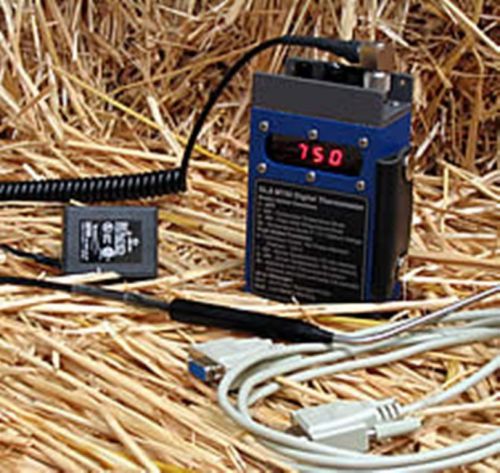 Gla m750 digital livestock thermometer rechargeable fast reading 1.5&#034; straight for sale