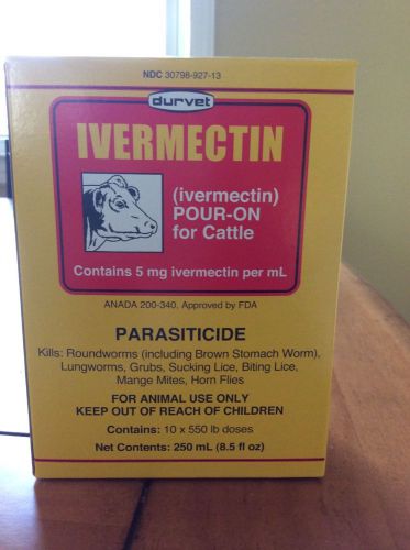 Durvet ivermectin pour on 250 ml for cattle