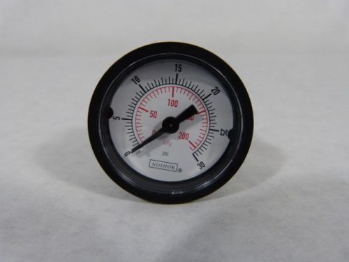 Noshok 15-110-30 Pressure Gauge 1/8&#034; NPT ! NEW !