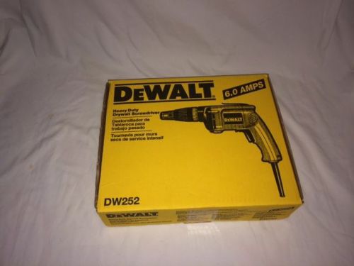 DEWALT DW252 HEAVY DUTY DRYWALL SCREWGUN