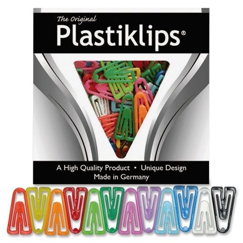 Baumgartens Plastiklips Paper Clip Large 200/Box Assorted