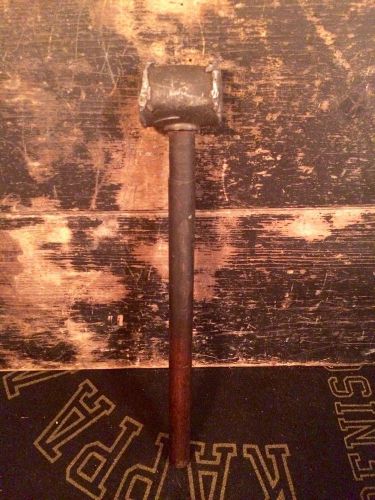 Vintage 1930&#039;s Lead Mallet With Oak Handle