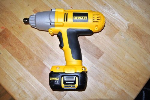 NEW DEWALT DW059 HEAVY DUTY 1/2&#034; 18V CORDLESS IMPACT WRENCH W/BATTERY