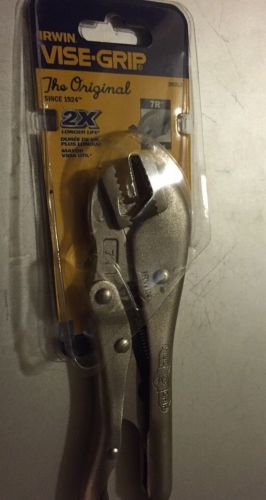 IRWIN VISE-GRIP JAW LOCKING PLIERS STRAIGHT 7&#034; 7R 302L3