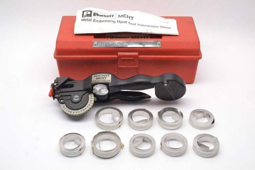 NEW PANDUIT MEHT METAL EMBOSSING HAND TOOL KIT B442727