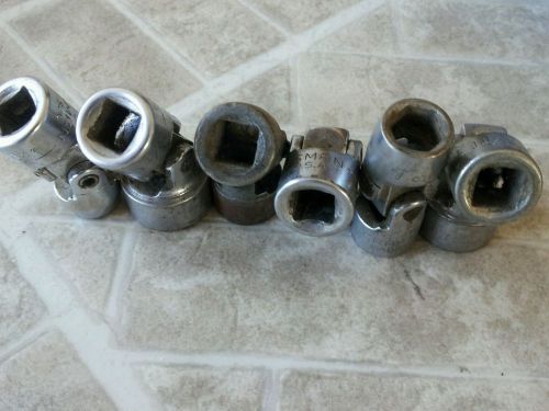 Craftsmans 6pcs 3/8&#034;swivel sockets lot