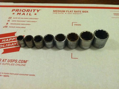 sk wayne tools 3/8 drive shallow socket set