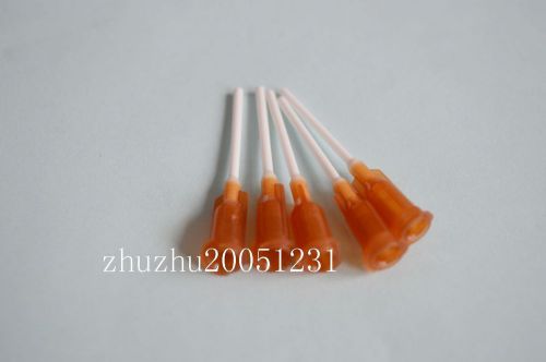 150 pcs 1&#034;   15Ga Amber  PP Blunt flexible Syringe needle tips