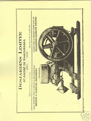 Desjardins Gasoline Engine Manual Quebec Canada French English Parts List