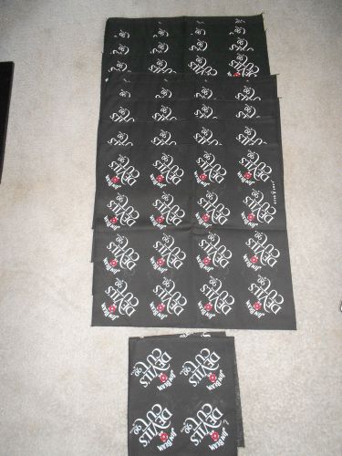 12 JIM BEAM DEVILS CUT PROMO BAR WHISKEY MOTORCYCLE BIKER HEAD WRAP BANDANA LOT