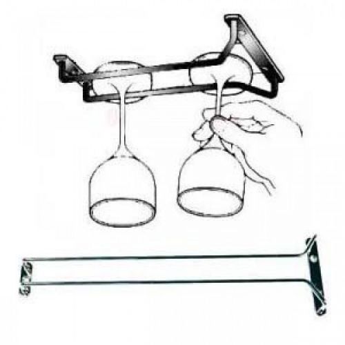 24&#034; Wine Glass Rack, Wire Hanging Rack B000H0Y6OY, Chrome, Update International