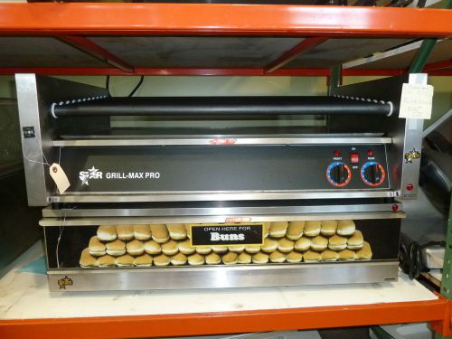 Star 50S Hot Dog Roller Grill / SST50 Bun Warmer Combo - Cap. of 50 - Refurb.