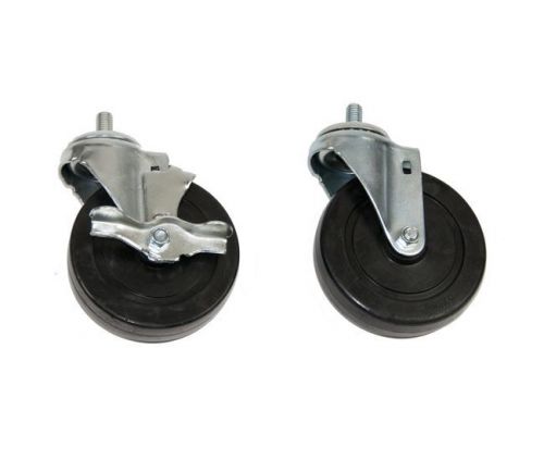 5&#034;x1.25&#034; hard rubber wheel threaded caster for sale