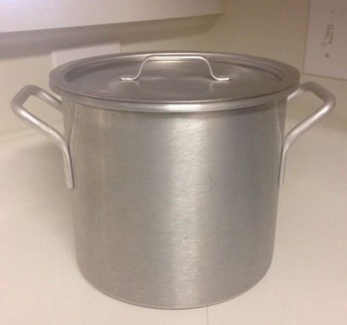 9 Qt. Lincoln Wear Ever Classic 4302 Aluminum Rolled Edge Stock Pot