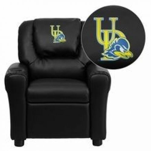 Flash Furniture DG-ULT-KID-BK-40024-EMB-GG Delaware Blue Hens Embroidered Black