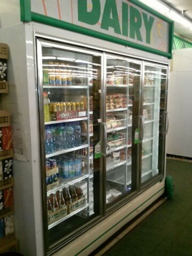 3 GLASS COOLER DOORS USED REACH IN ZERO ZONE $750/DOOR REMOTE REFRIG