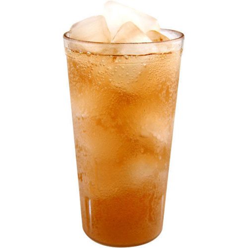 Clear Plastic Cups Pebbled Glasses - 16 oz - Set of 12 - Tumbler Bar Drinkware