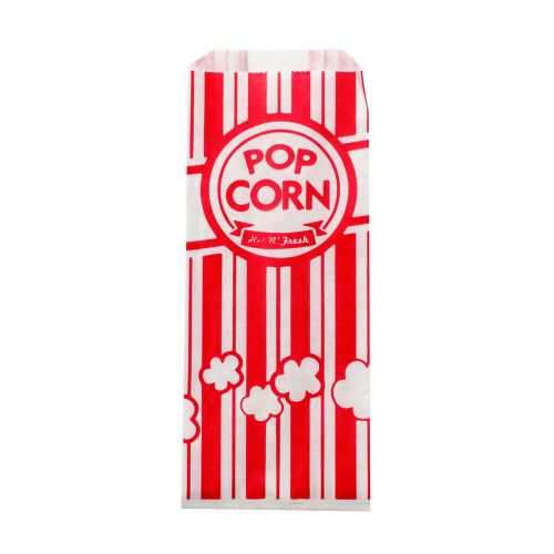 POPCORN PAPER BAG SACK CONCESSIONS Carnival Ballparks  Popcorn Bag - 1000 / Case