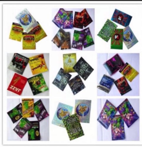 100 Random Small Size(1-5g) Empty** mylar ziplock bags (good for crafts jewelry)