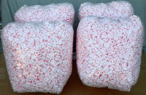 PINK 14 cu ft POPCORN Anti Static PACKING PEANUTS NEW CLEAN FREE SHIP PINK