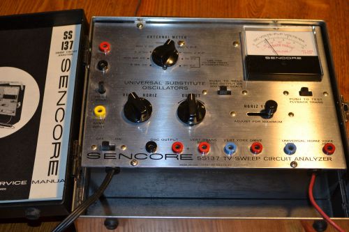 Vintage Sencore SS137 Sweep Circuit Analyzer Manual