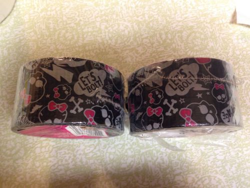 Monster High Scotch Duct Tape x2 Rolls Freaky Fab by 3M Tape Duct Packing