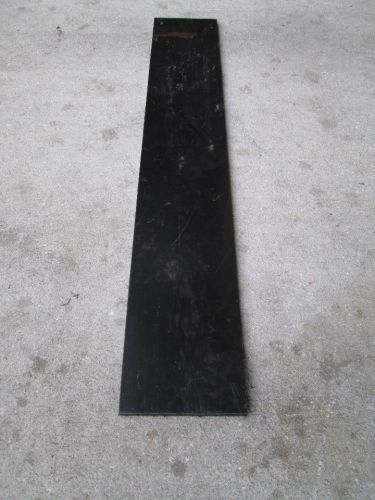 Polypropylene impact copolymer black plastic sheet 1/2&#034; x 6&#034; x 37&#034; n00m-00 uhmw for sale