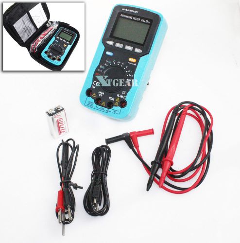 Car Automotive Multimeter Volt Amp Ohm Digital Temp Capacitance Tester HandHeld