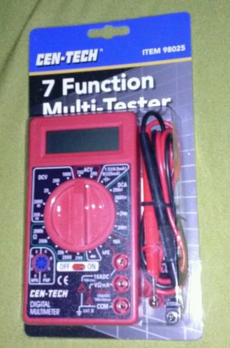 Cen-Tech 7 Function Multi-tester Brand New