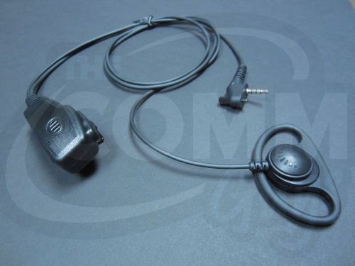 D RING OVER THE EAR LARGE PTT EARPIECE FOR VERTEX STANDARD VX-417 VX-231 VX-351