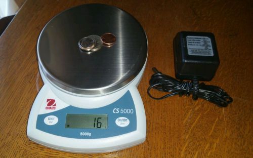 OHAUS #CS5000 COMPACT SCALE 5000g CAPACITY 1g READABILITY