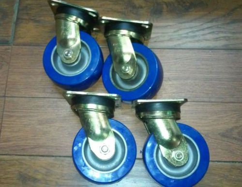 4 5OS3P-7 Bassick Honcho OS Swivel Caster 5&#034; x 2&#034; Poly Wheel 1,500 lbs Capacity