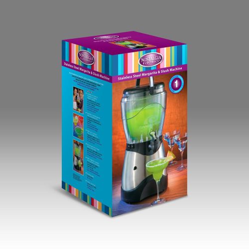 Nostalgia electrics stainless steel margarita &amp; slush machine frozen slush kids for sale
